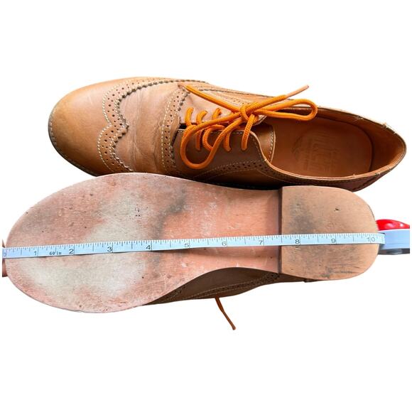 Fortress of Inca Women's Brown Leather Wingtip Oxford Loafer Flats Shoes Size 7 - Picture 4 of 10